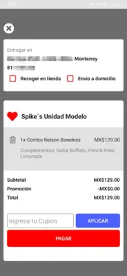 Spike´s android App screenshot 2